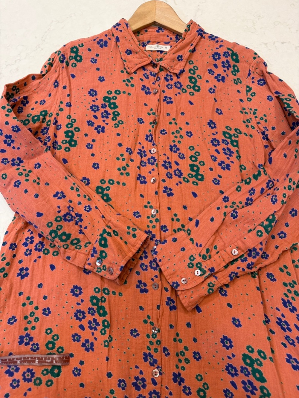 Natural Life Georgia Dress Floral Flowers Pockets Size Medium - Picture 8 of 9